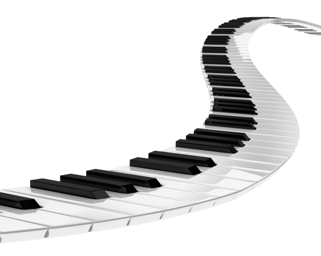 Elegant Abstract Piano Keyboard Wallpaper Background Design