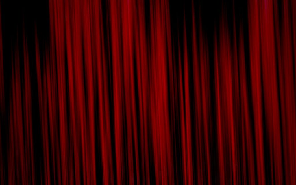 Elegant Abstract Red Curtain Texture Wallpaper on Dark Background