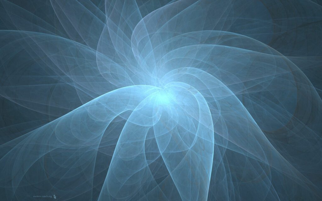 Elegant Abstract Smoke Wallpaper: Translucent Petals on Dark Background