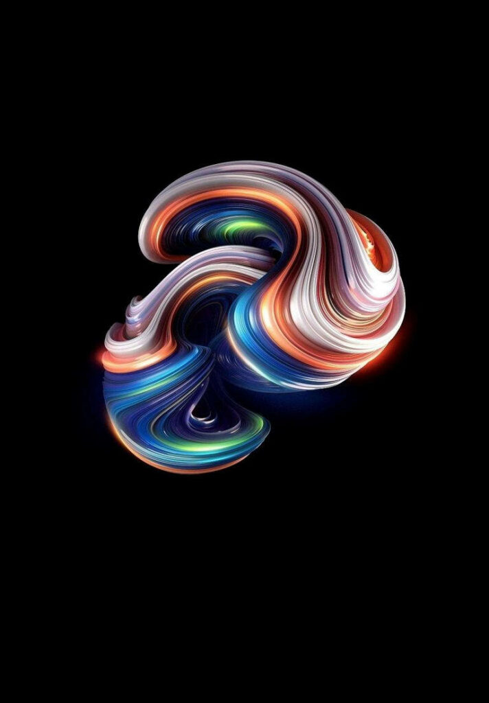 Elegant Abstract Wave Wallpaper for iPad 2021 - Colorful & Modern