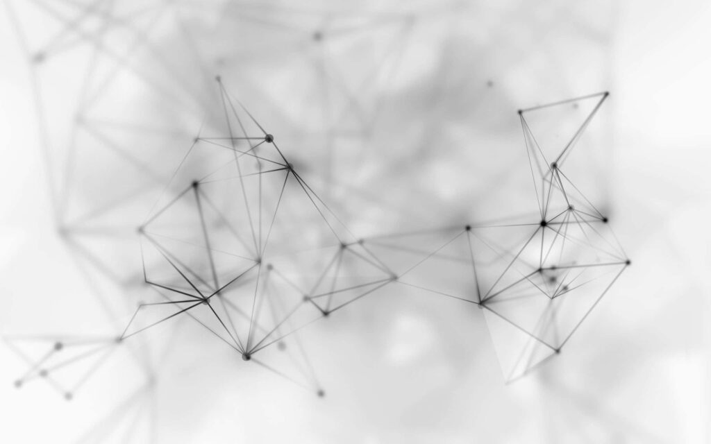 Abstract White Geometric Wallpaper with Black Lines and Texture