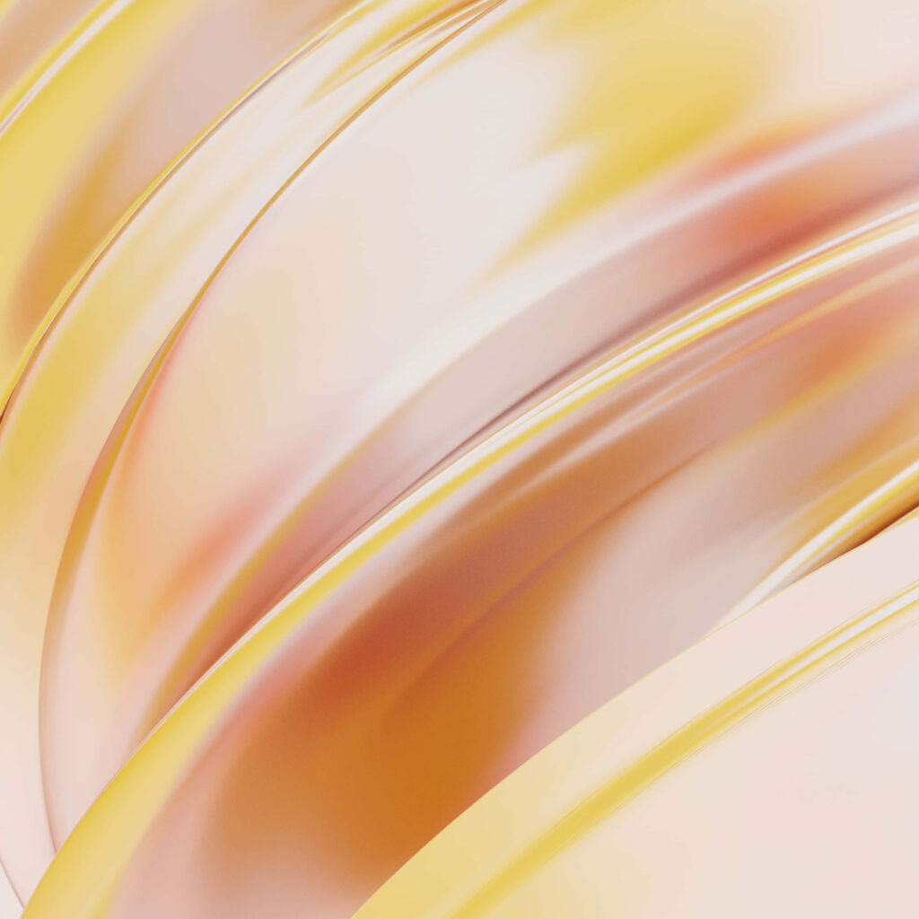 Elegant Abstract Wallpaper: Flowing Lines in Warm Yellow & Brown