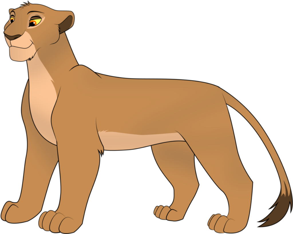Elegant Animated Lioness Wallpaper - Sleek Design & Soft Colors