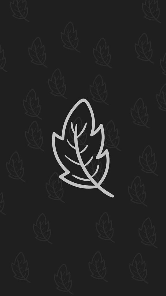 Minimalist Autumn Leaf Wallpaper: Sleek Elegance for Your Device