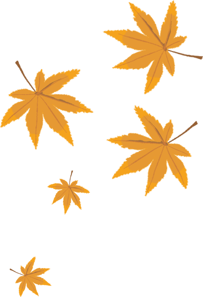 Elegant Golden Autumn Leaves Wallpaper - Minimalist Transparent Design