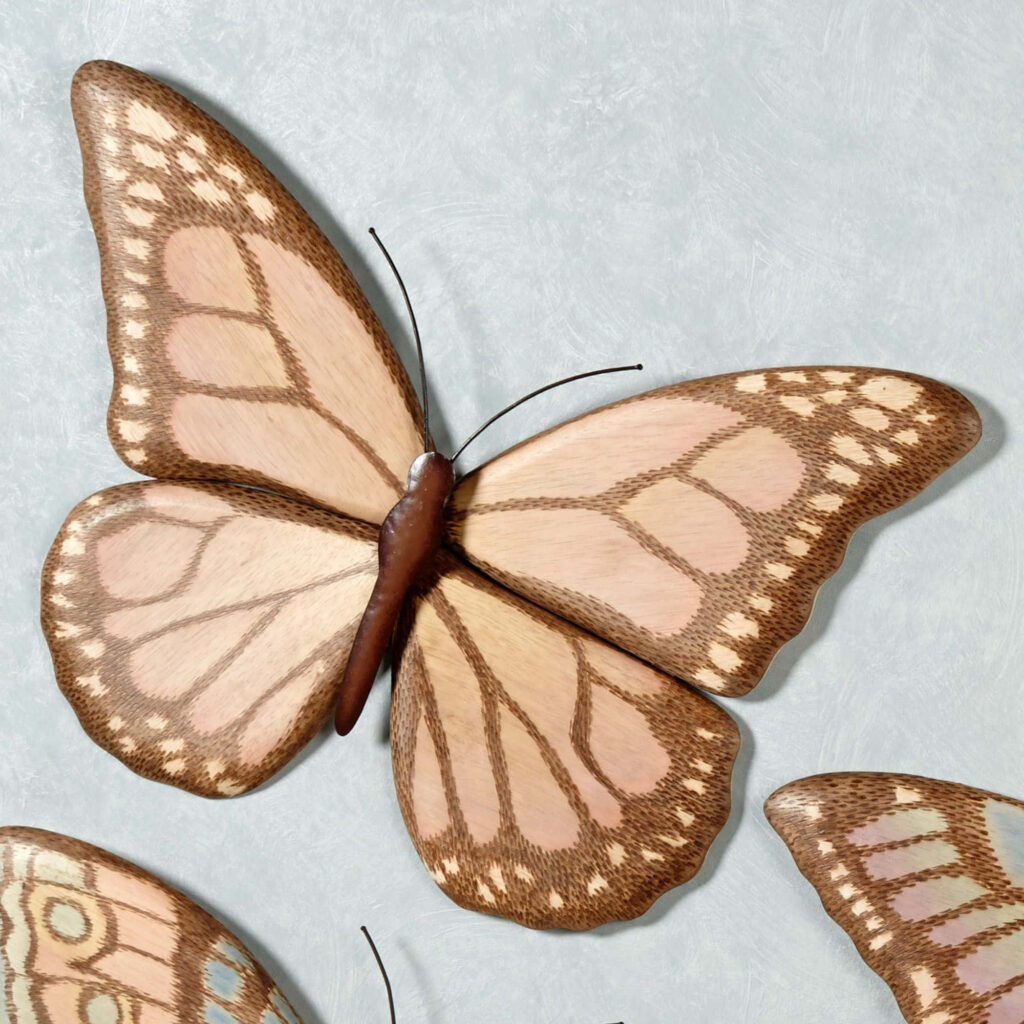Elegant Beige Butterfly Wallpaper: Intricate Patterns for Chic Decor