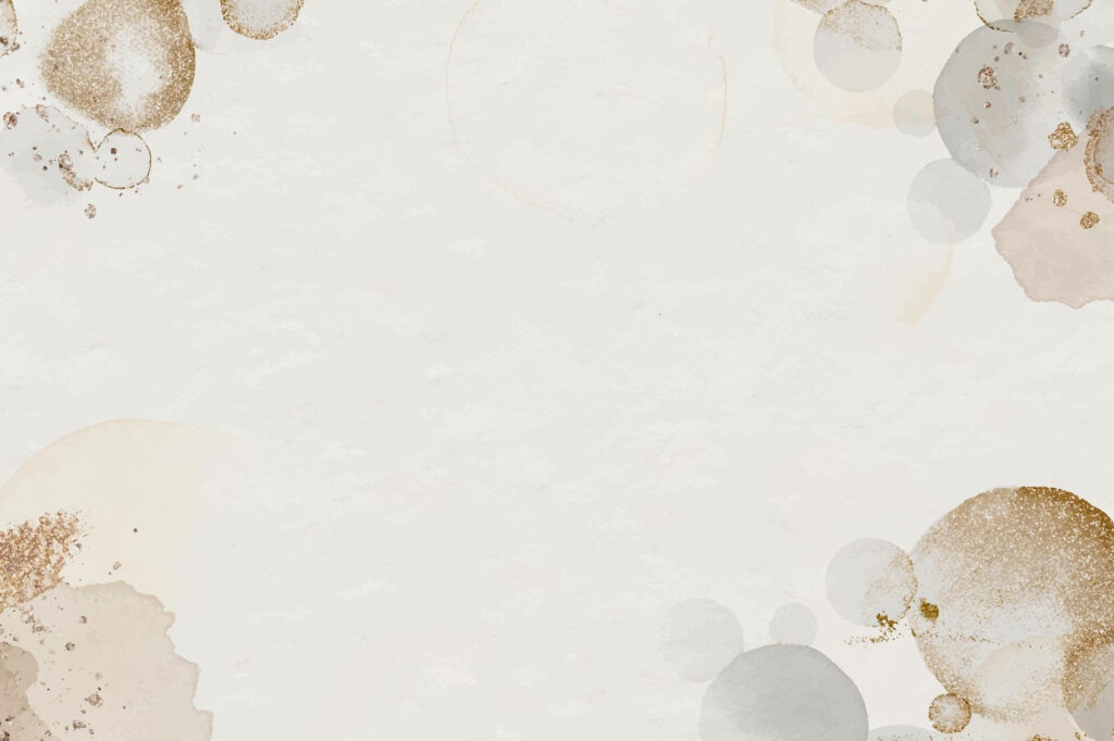 Elegant Beige Wallpaper with Glittery Gold & Gray Circular Patterns