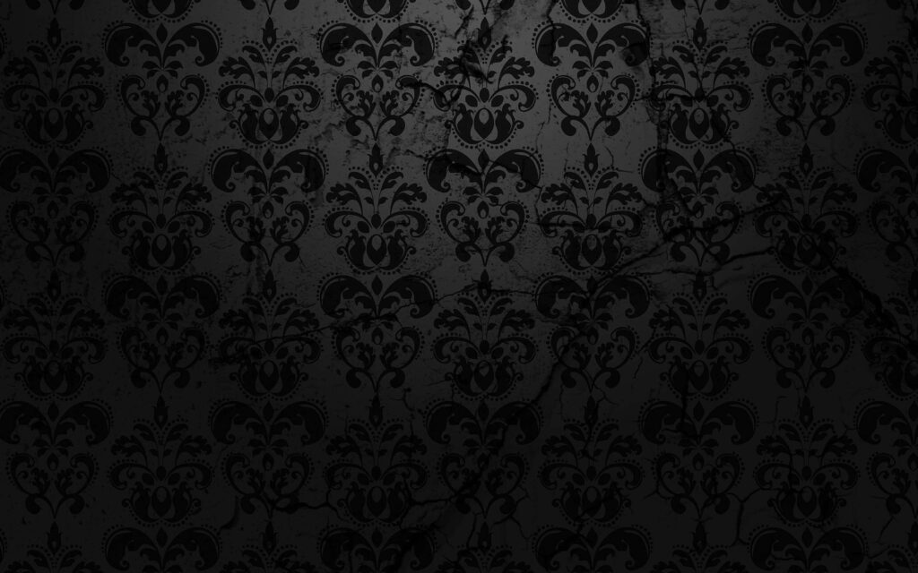 Elegant Black Damask Wallpaper: Sophisticated Textured Background