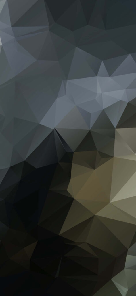 Elegant Black Geometrical Wallpaper for iPhone XS Max - Low-Poly Design