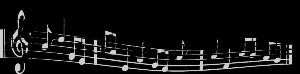 Elegant Black & White Musical Notes Wallpaper Background Design