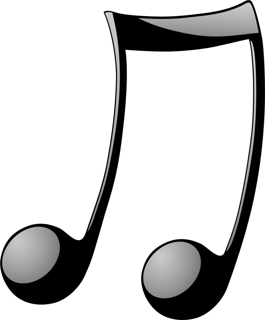 Elegant Black & Silver Music Notes Wallpaper for Minimalist Design