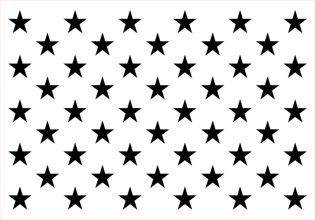 Elegant Black Stars Wallpaper on White - Classic Versatile Background