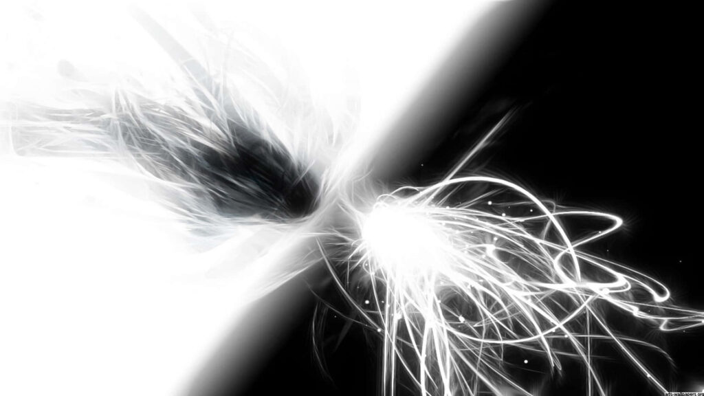 Black and White Abstract Wallpaper: Dynamic Lines and Elegant Complexity