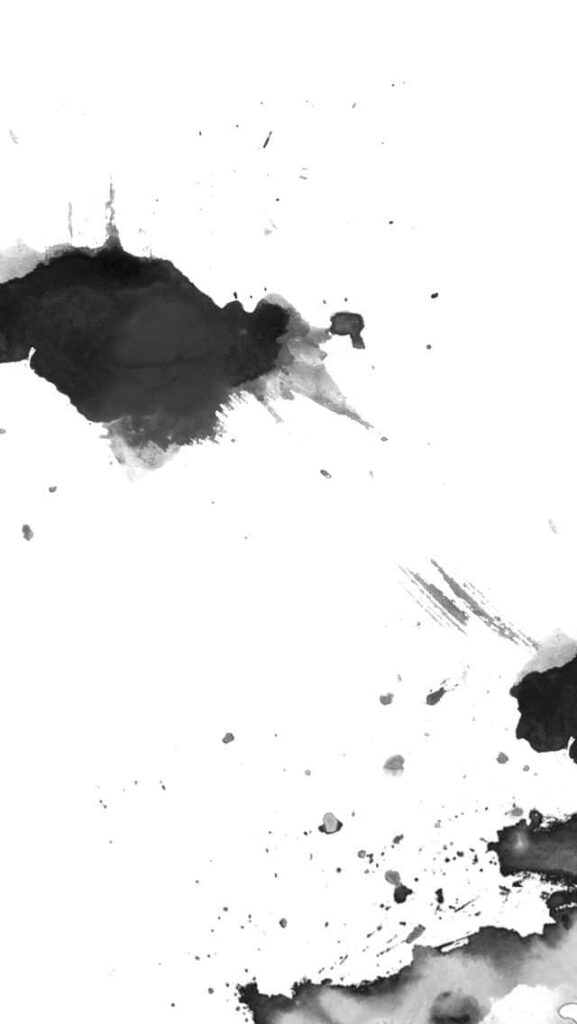 Elegant Black and White Abstract Ink Splatters Wallpaper Background