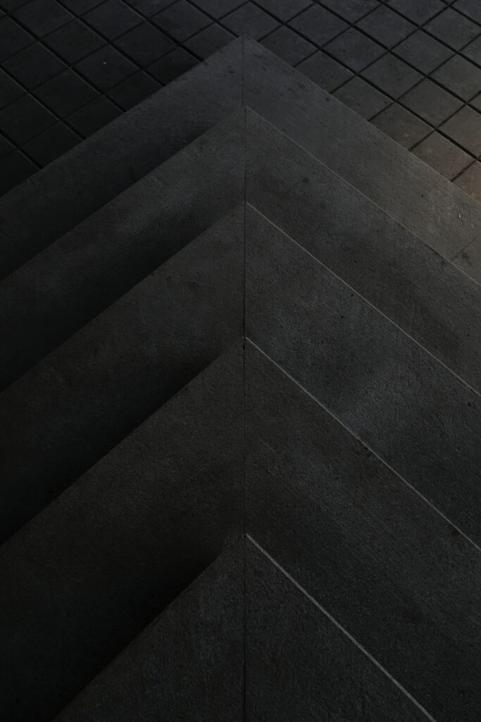 Elegant Black-and-White Geometric Triangle Wallpaper Background
