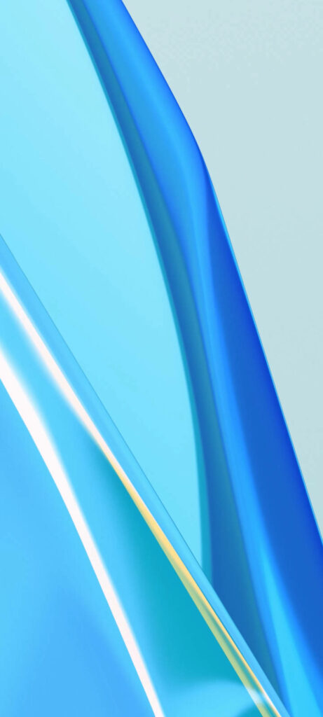 Elegant Translucent Blue Glass Wallpaper for OnePlus 9R Background