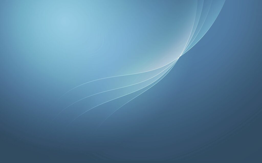 Modern Blue Gradient Wallpaper with Elegant Curved Light Trails