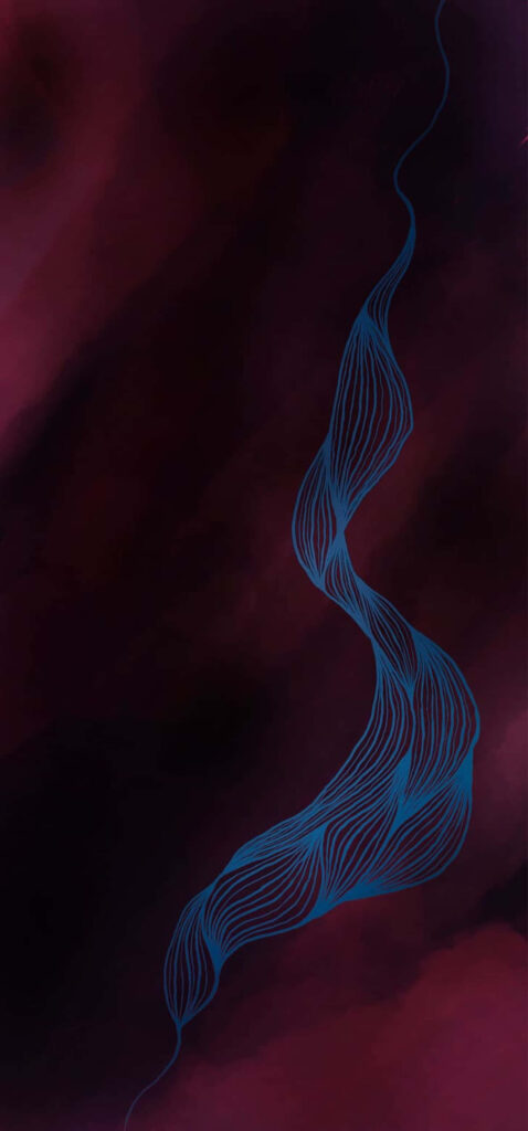 Elegant Blue Ribbon Abstract Wallpaper for Samsung S23 Ultra