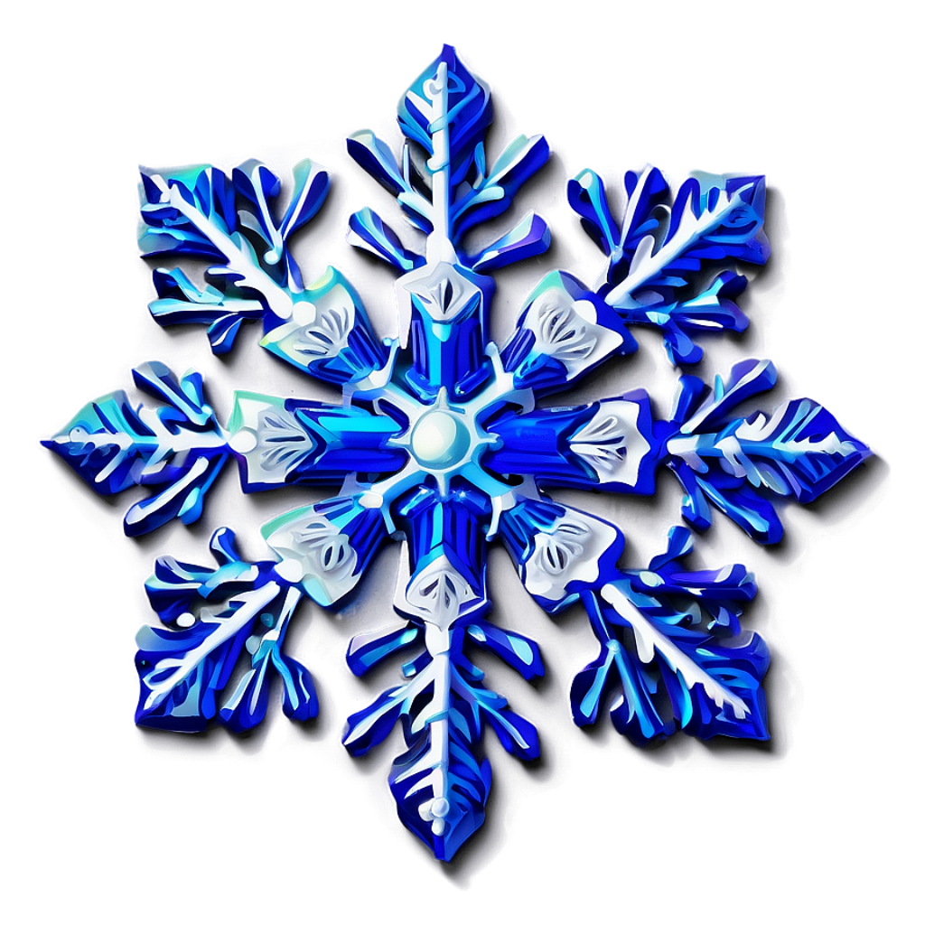Elegant Blue Snowflake Wallpaper: Festive Intricate Design Background