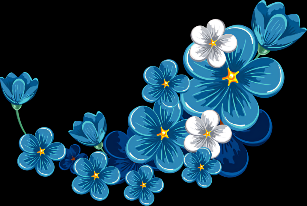 Elegant Blue & White Floral Wallpaper for Stunning Backgrounds