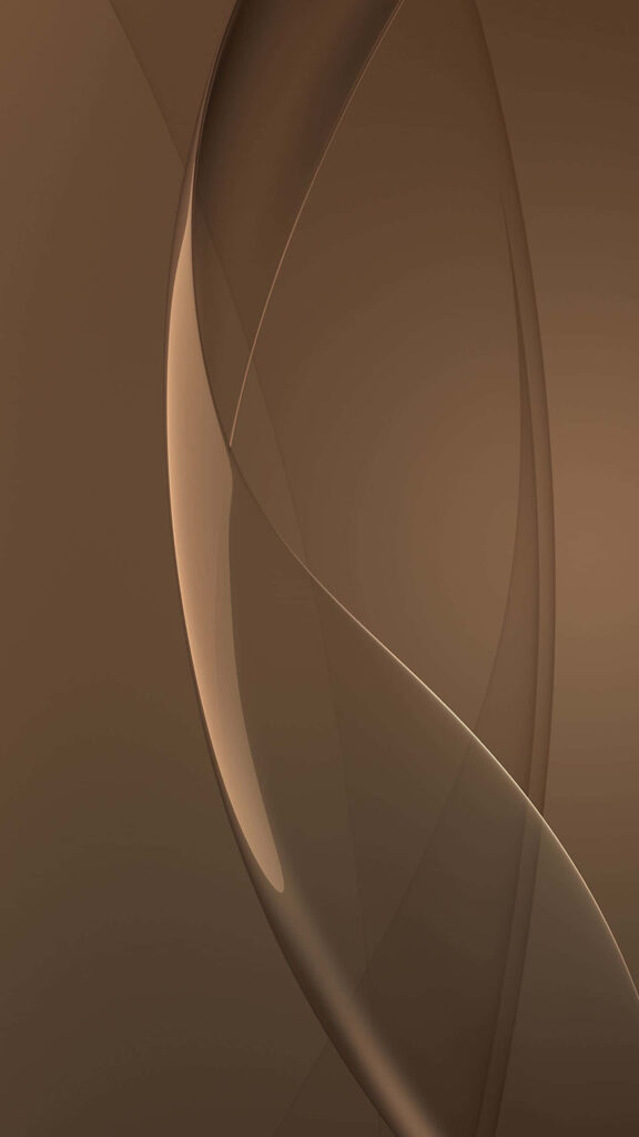 Elegant Brown Abstract Wallpaper - Smooth Curves & Minimalist Design
