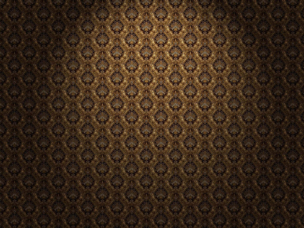 Elegant Brown Wallpaper Background with Intricate Vintage Pattern