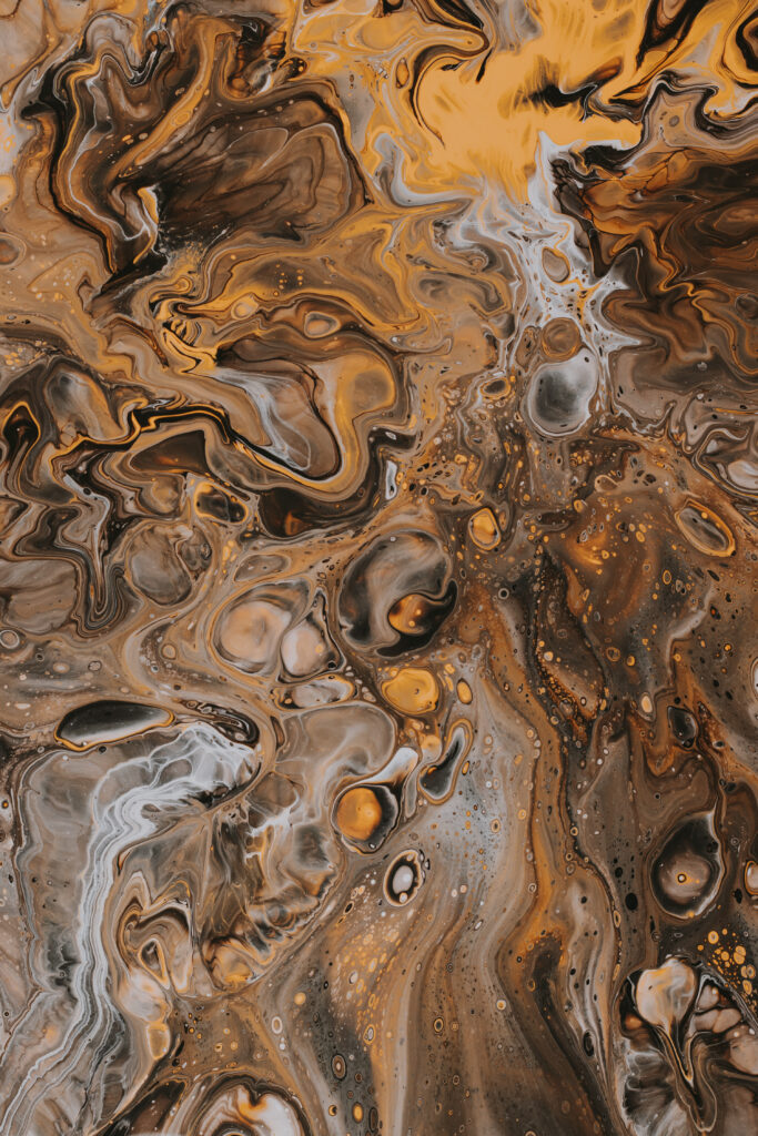 Captivating Swirling Brown & Gray Abstract Wallpaper Background