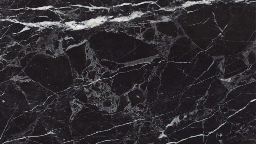 Elegant Cobweb-Textured Black and White Marble Wallpaper Background