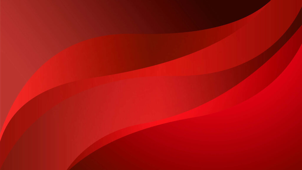 Elegant Curving Lines on Smooth Red Gradient Wallpaper Background