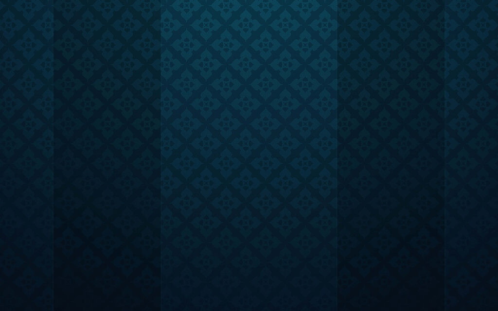 Elegant Dark Blue Wallpaper with Intricate Glass Texture & Floral Grid