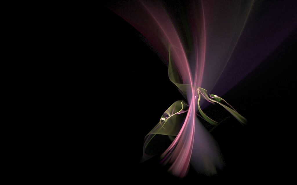 Elegant Pink & Green Abstract Smoke Wallpaper - 1920x1200 Background