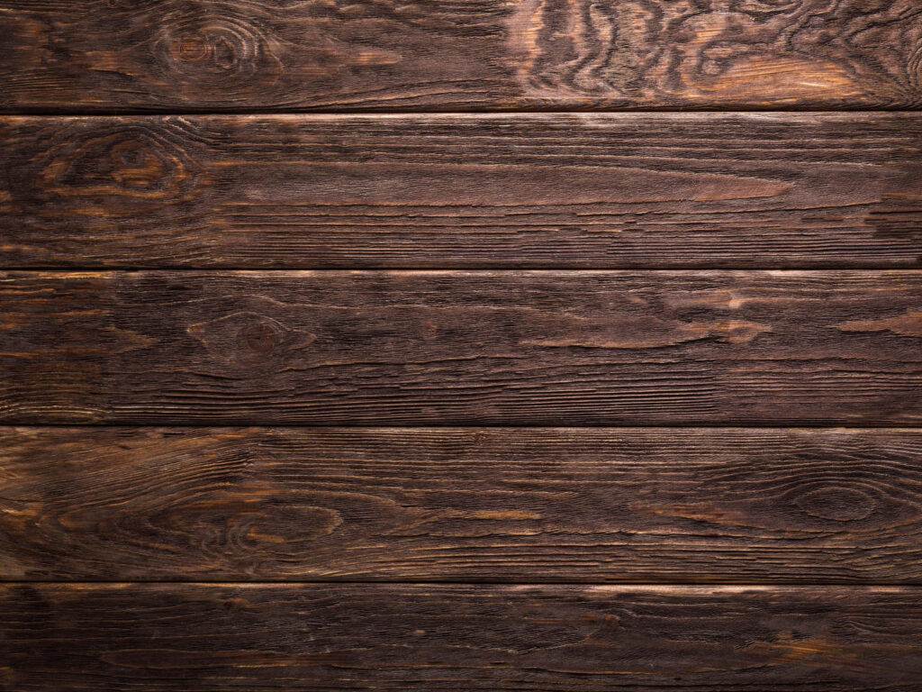Elegant Dark Wood Grain Wallpaper: Rustic Wooden Plank Background