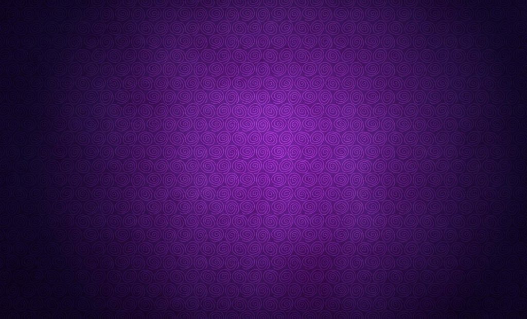 Abstract purple wallpaper with repeating spirals on deep violet background minimalist design
