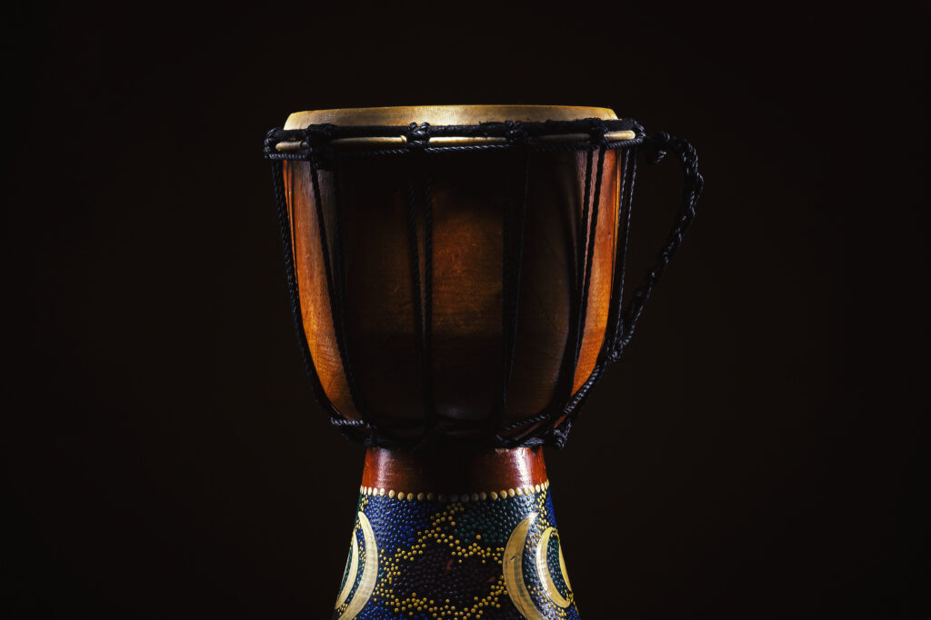 Intricate Djembe Drum Wallpaper: Celebrate Music & Culture Design