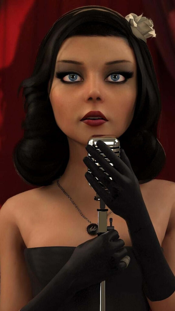 Elegant Elizabeth from Bioshock Infinite Vintage Wallpaper Background
