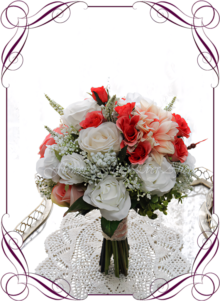 Elegant Floral Bouquet Wallpaper: White & Pink Roses on Light Background