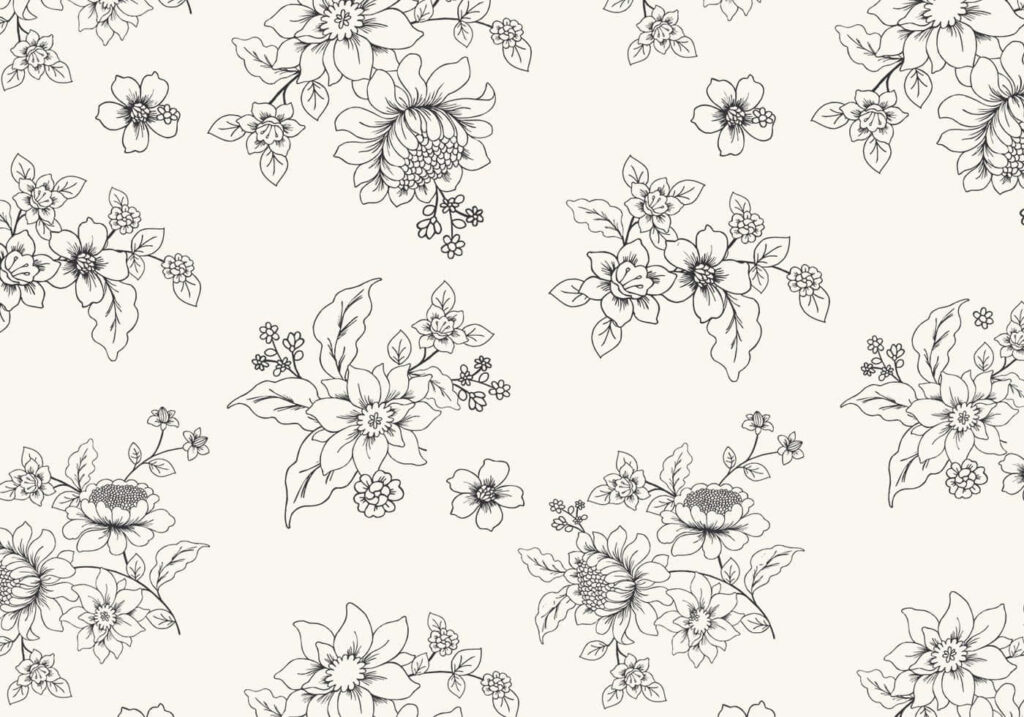 Elegant Floral Wallpaper: Intricate Design for Nature-Inspired Spaces