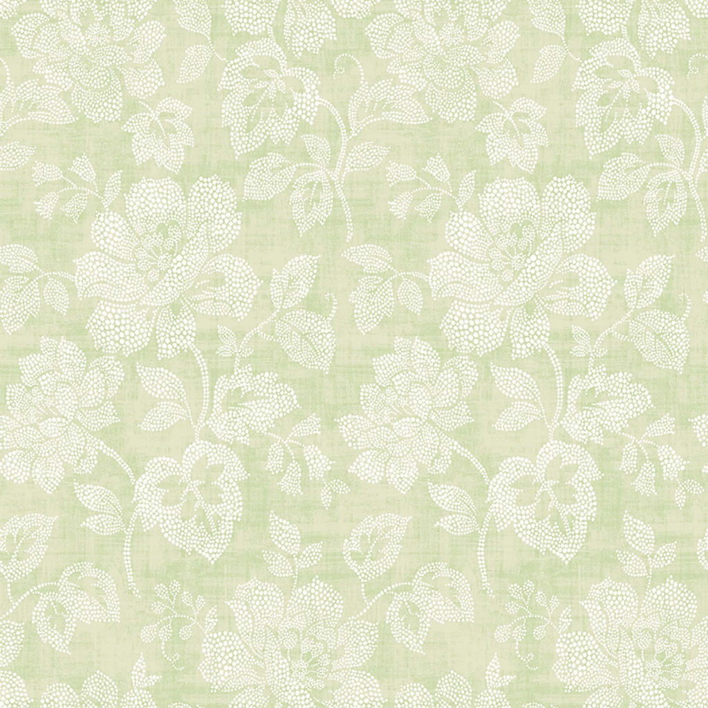 Elegant Light Sage Green Floral Wallpaper for Sophisticated Spaces
