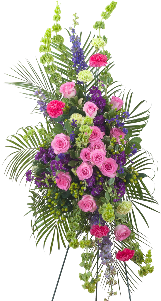 Elegant Floral Wallpaper: Pink Roses & Purple Blooms Tribute Background