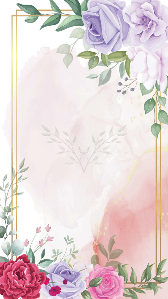 Delicate Floral Wallpaper: Roses & Watercolor Pastels for Elegance