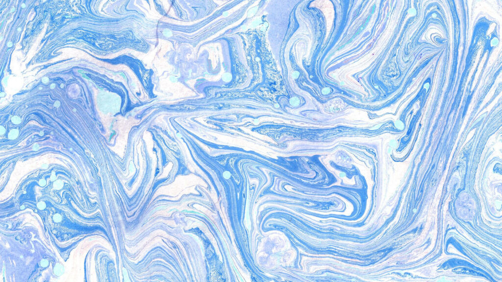 Serene Elegance: Tranquil Blue and White Marbled Desktop Wallpaper - Timeless Beauty for Your Desktop