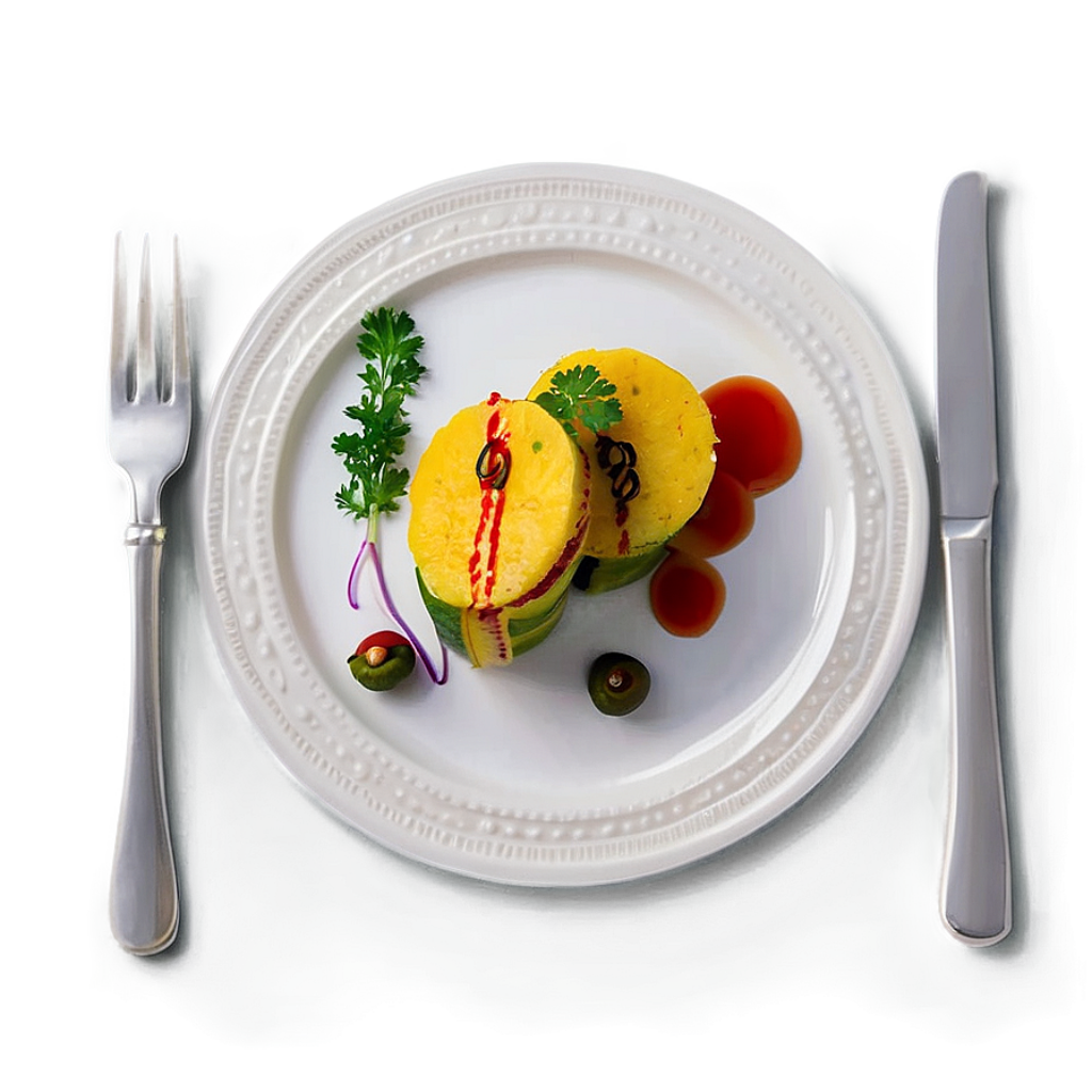 Elegant Food Plating Wallpaper: Gourmet Dish & Culinary Sophistication
