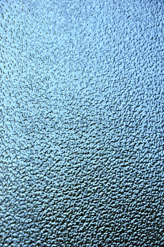 Frosted Blue Textured Glass Wallpaper - Elegant Design Background