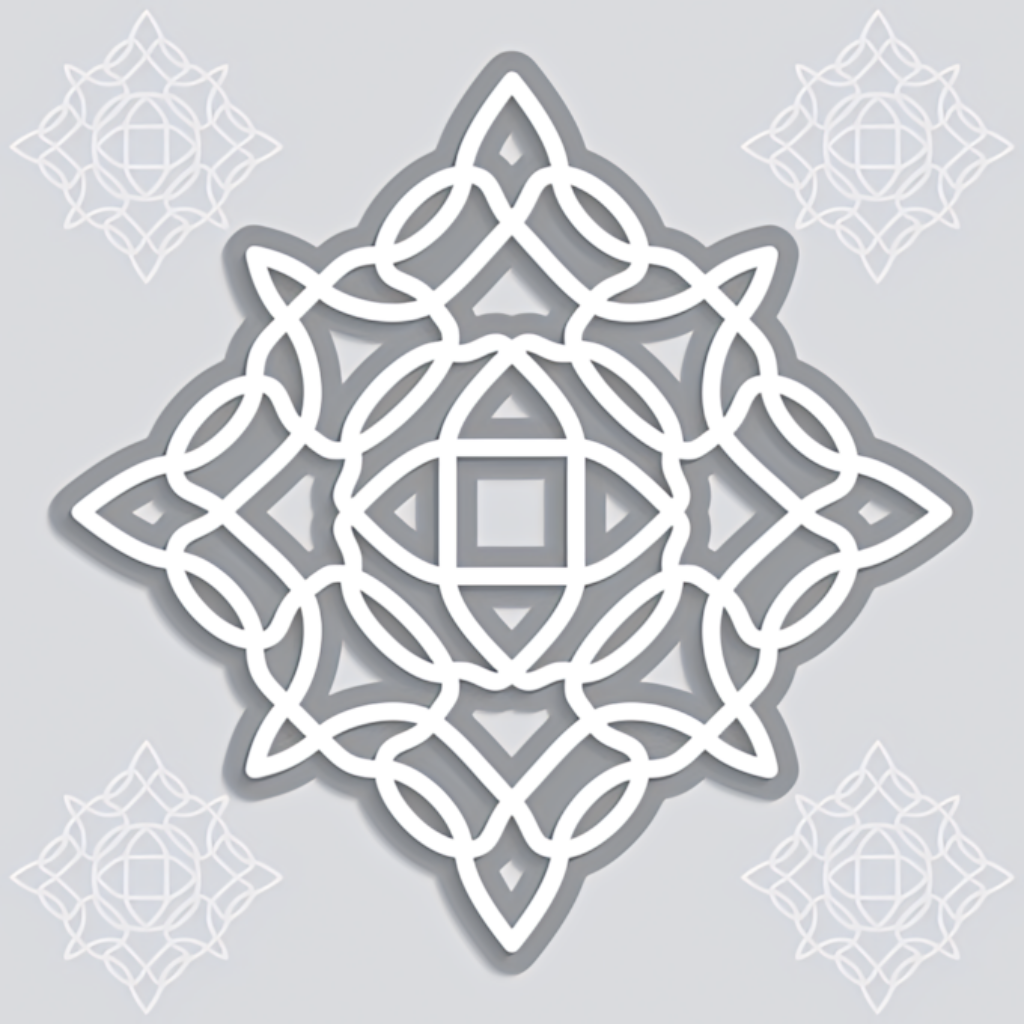 Elegant Geometric Wallpaper Design: Soft Gray Pattern Background