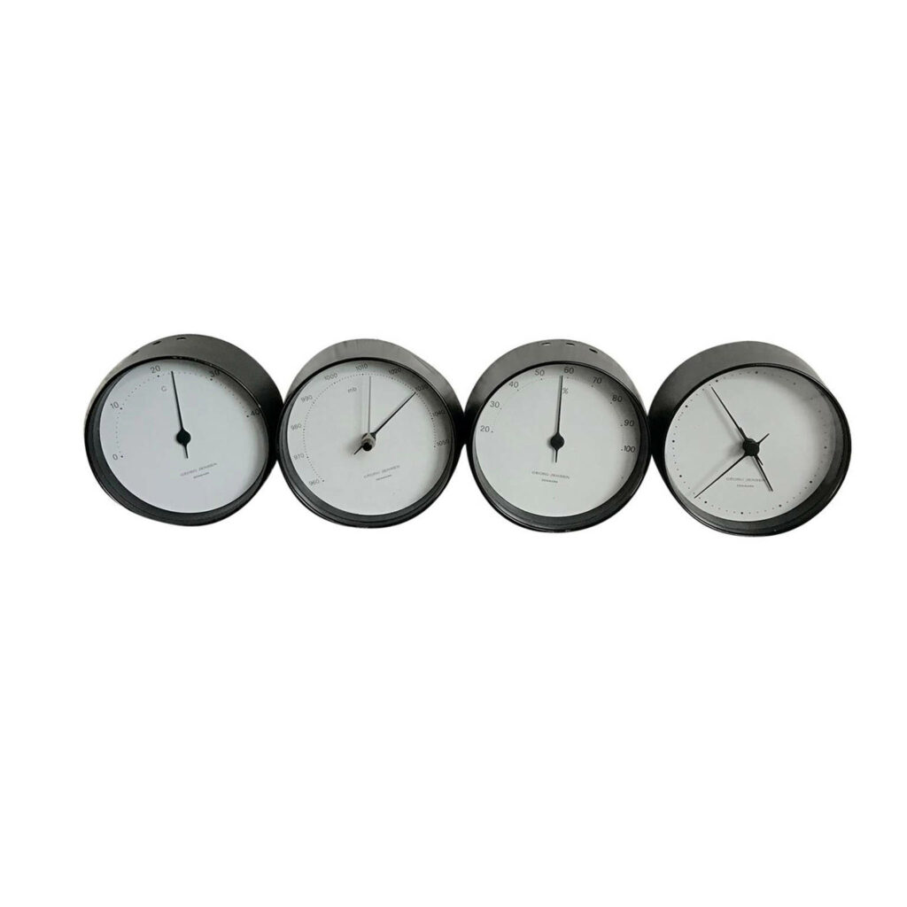Elegant George Jensen Clocks Wallpaper: Modern Minimalist Design