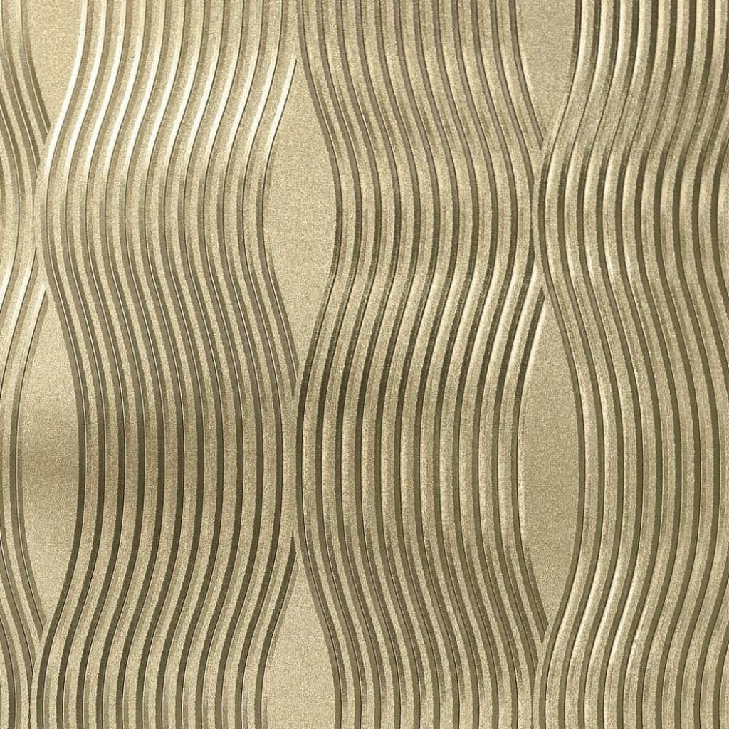 Elegant Gold Metallic Wave Wallpaper: Stunning Abstract Background
