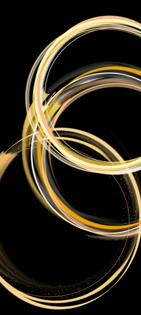 Elegant Gold Rings Wallpaper for Samsung Galaxy S22 - Luxurious Design