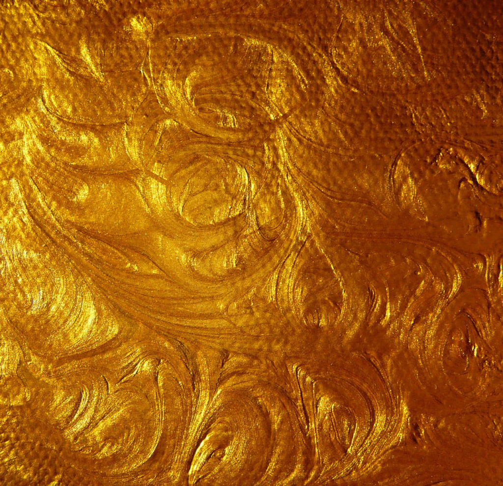 Luxurious Gold Swirly Paint Texture - Elegant Wallpaper Background