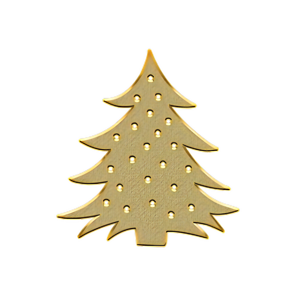 Elegant Golden Christmas Tree Wallpaper on Black Background
