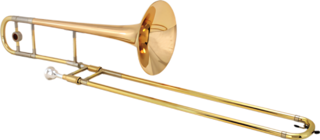 Elegant Golden Trombone Wallpaper - Stylish Background for Music Lovers